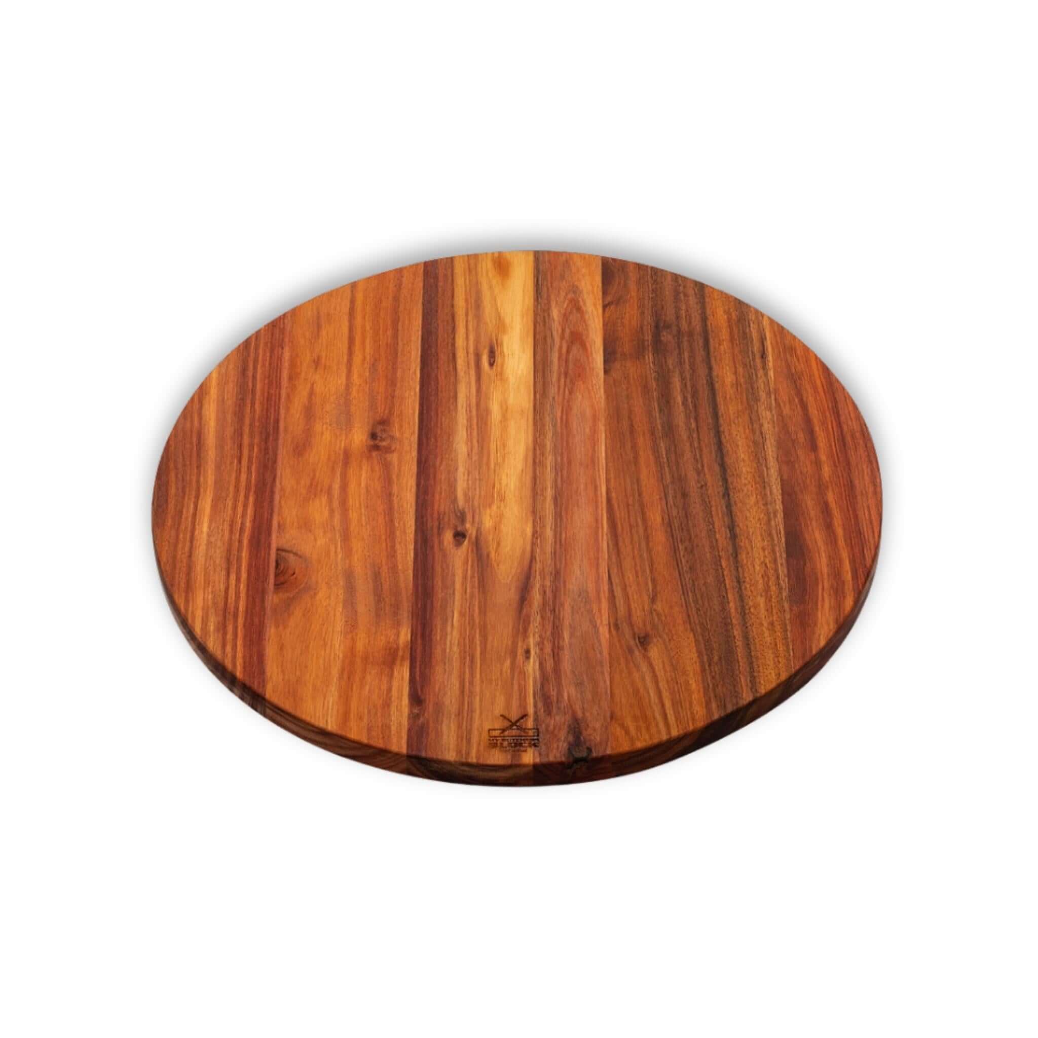 Lazy Susan 600mm wooden serving board, perfect for effortless entertaining and stylish meal sharing.
