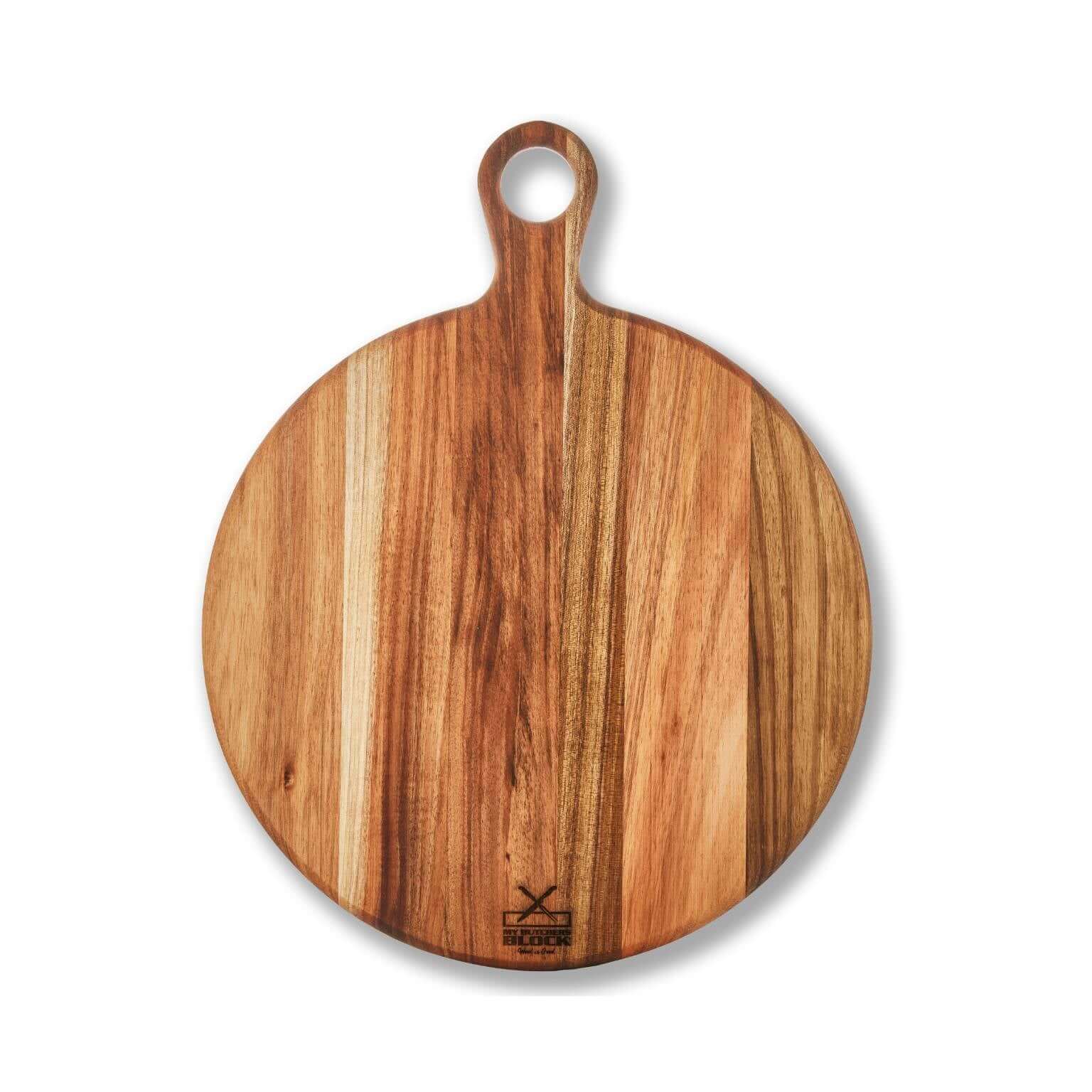 Round Serving Board Large, stylish and functional kitchen accessory for slicing, dicing, and serving.