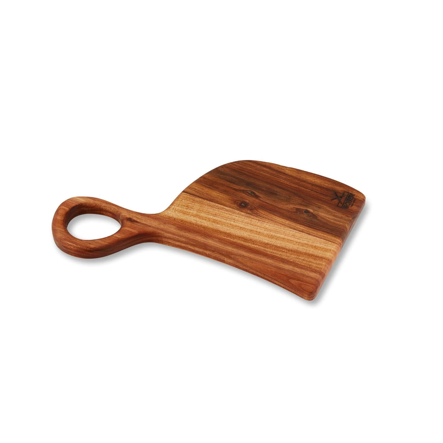 Nesting Board Set Large: stylish wooden serving board with handle, perfect for cutting, chopping, and serving in the kitchen.