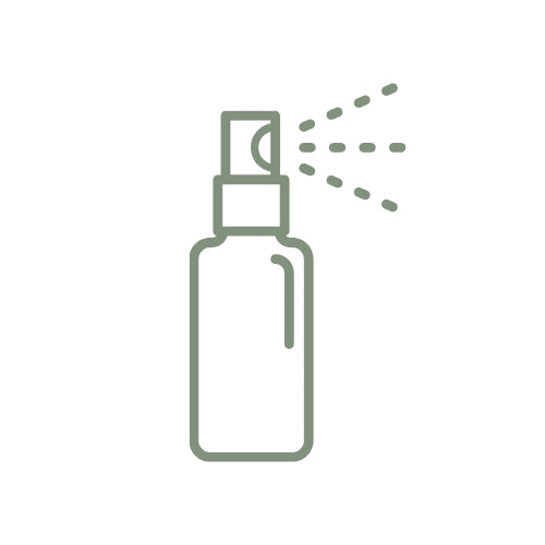 illustration of a spray bottle emitting mist, perfect for beauty and wellness products.