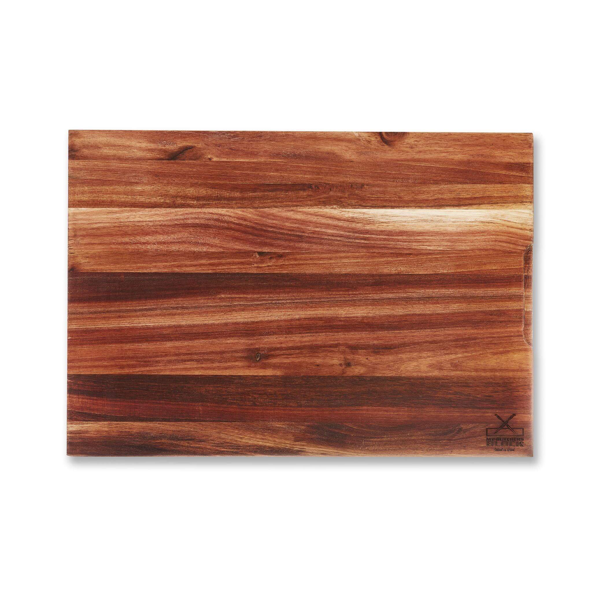 Large Slim Chopping Block with a stylish wooden finish, perfect for food preparation and serving.