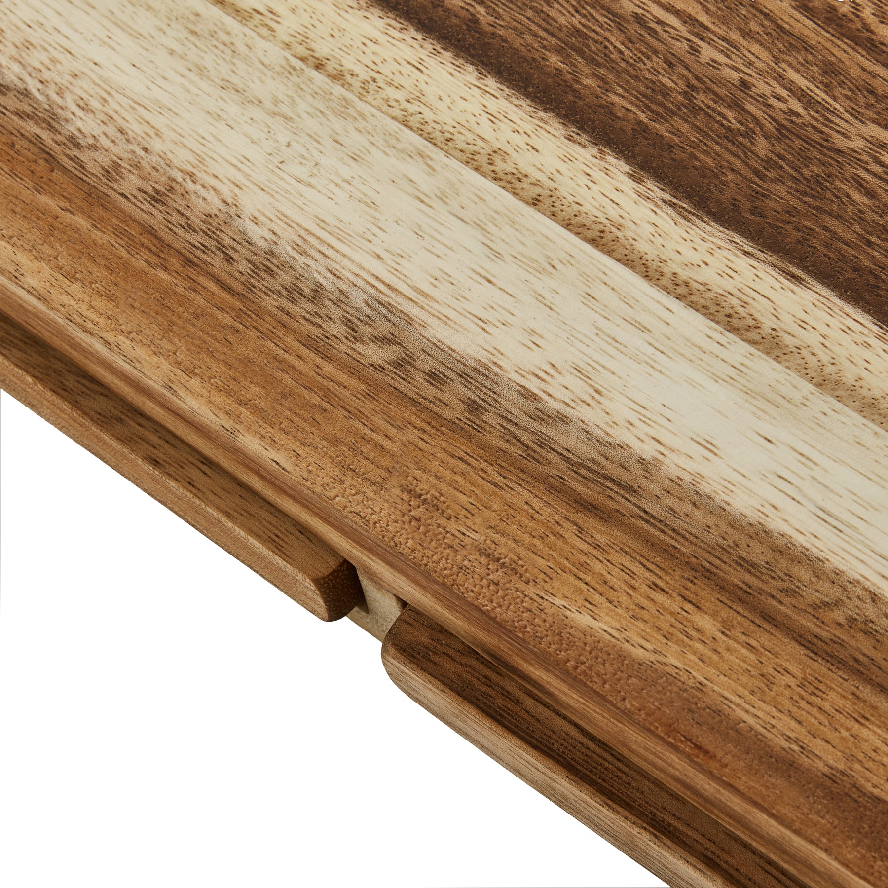 Close-up of the 3-in-1 wooden chopping board set showcasing its sleek design and natural wooden finish.