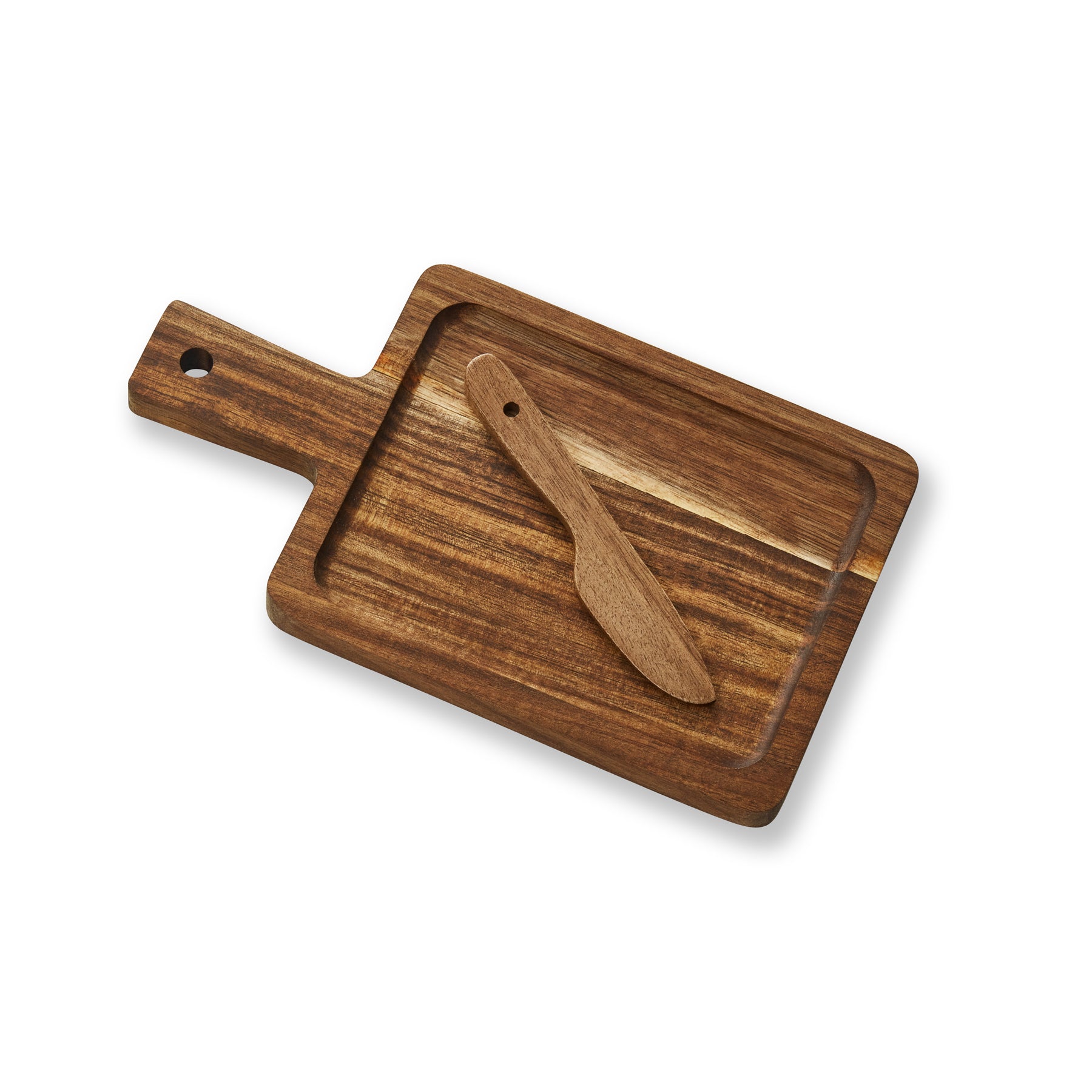 Acacia Serving Board with Knife