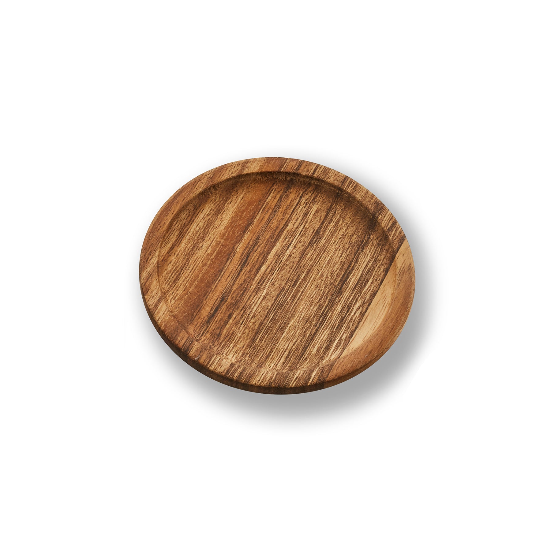 Handcrafted Acacia wood round wooden glass topper for wine or cocktail glasses.
