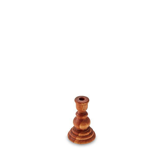 Sustainable Blackwood candlestick holder with rustic finish, ideal for minimalist decor and gifting.