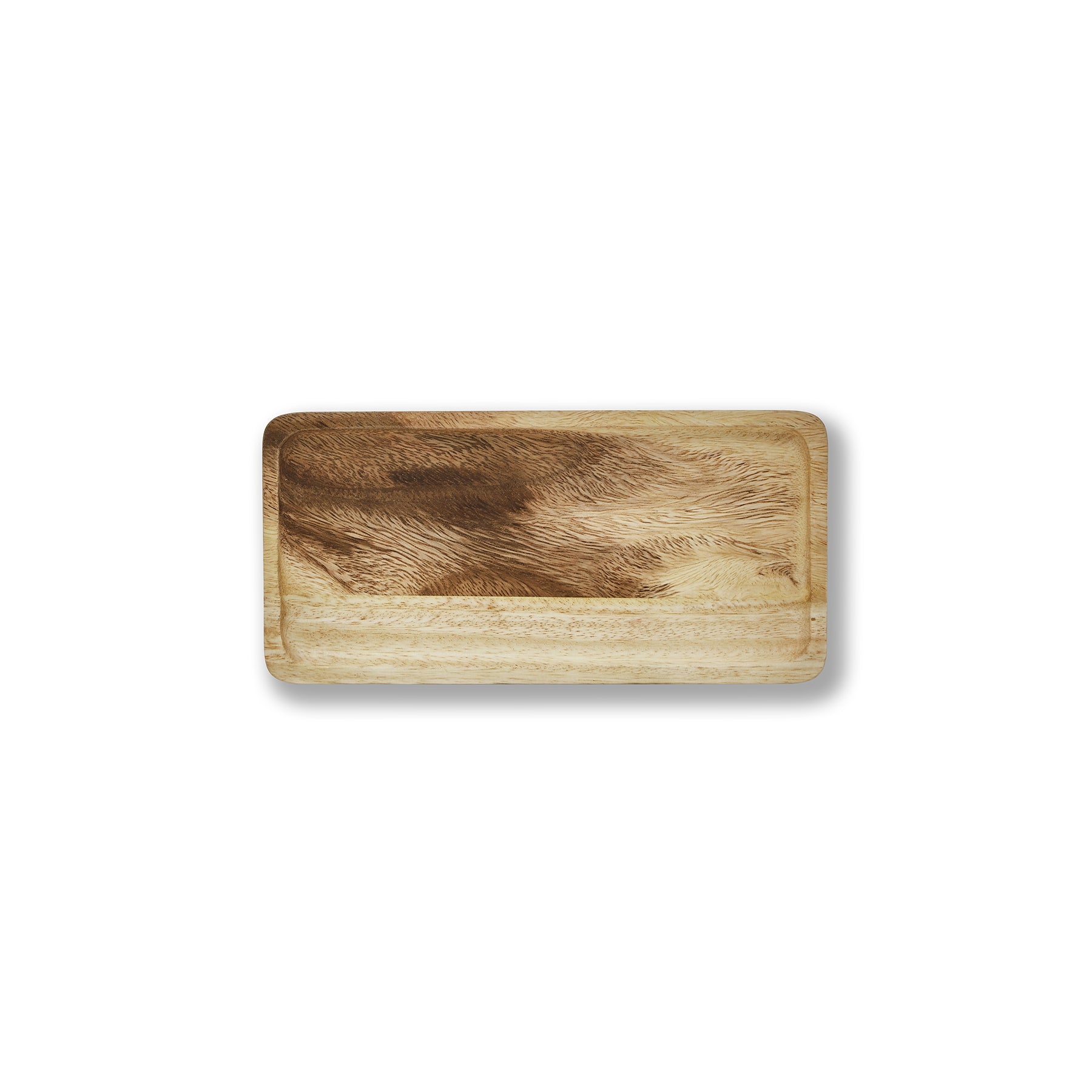 Mini Wooden Tray in square style, handcrafted from Acacia wood with a rustic finish, perfect for serving or organizing essentials.
