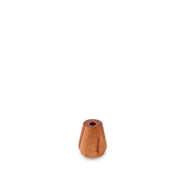 Blackwood candle holder in medium size with rustic finish, perfect for minimalist decor and styling.