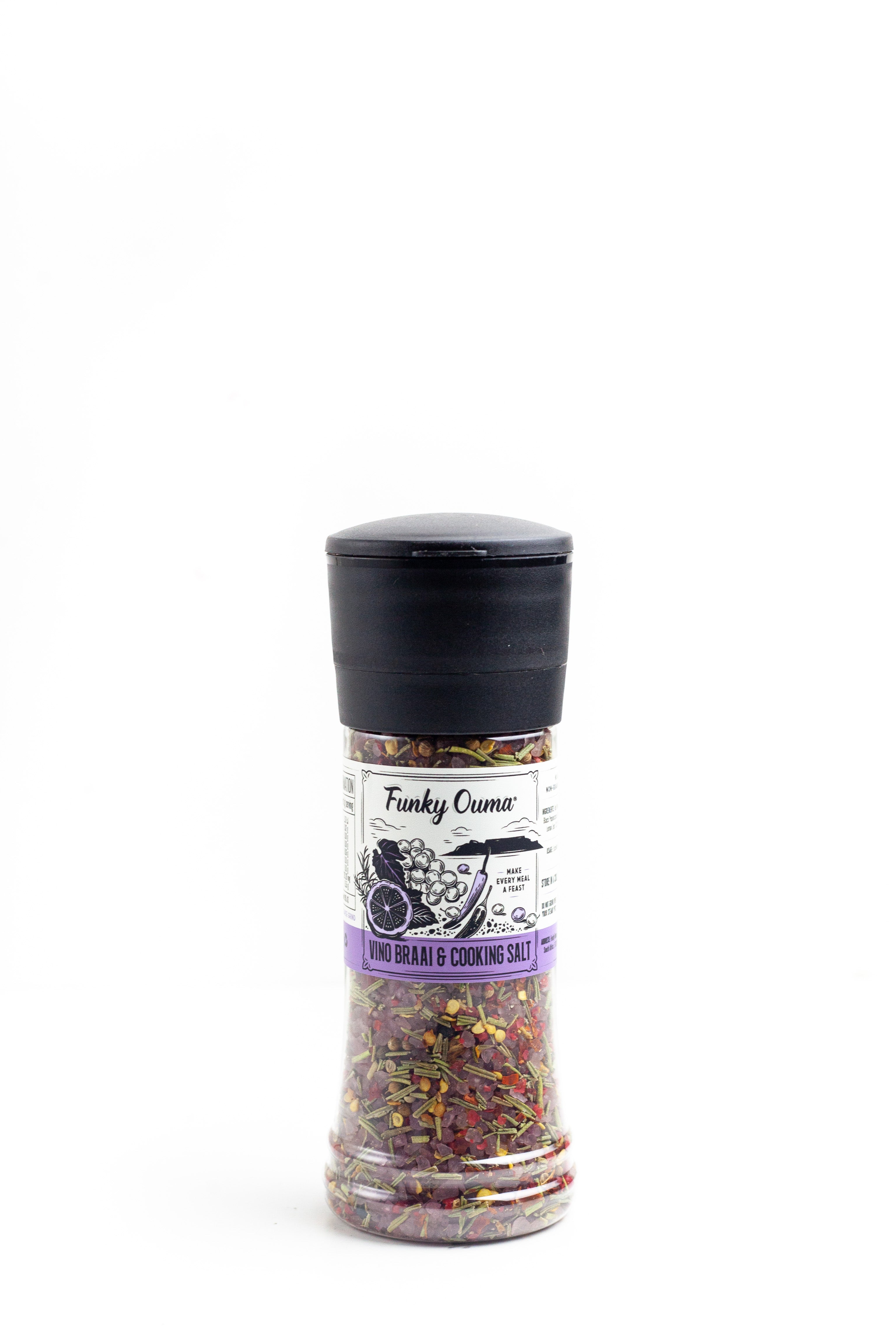 Funky Ouma Vino Braai and Cooking Salt Mini Grinder