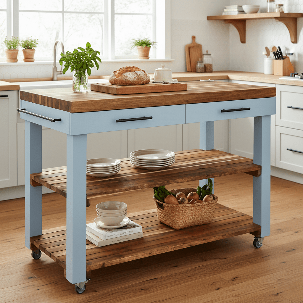 Butcher’s Bench – Double Drawer - My Butchers Block Pty Ltd