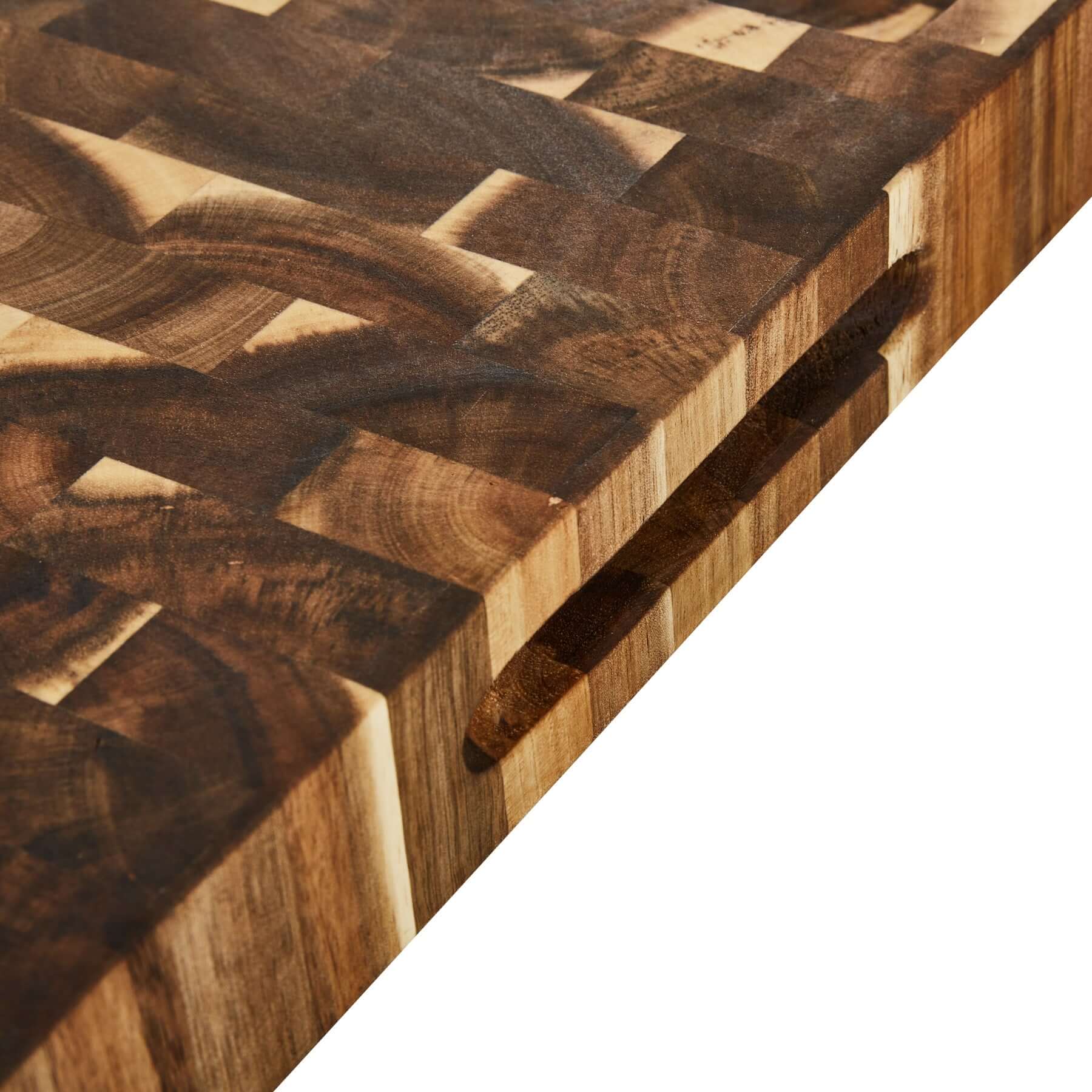 End Grain Prep Board with Compartments - My Butchers Block Pty Ltd