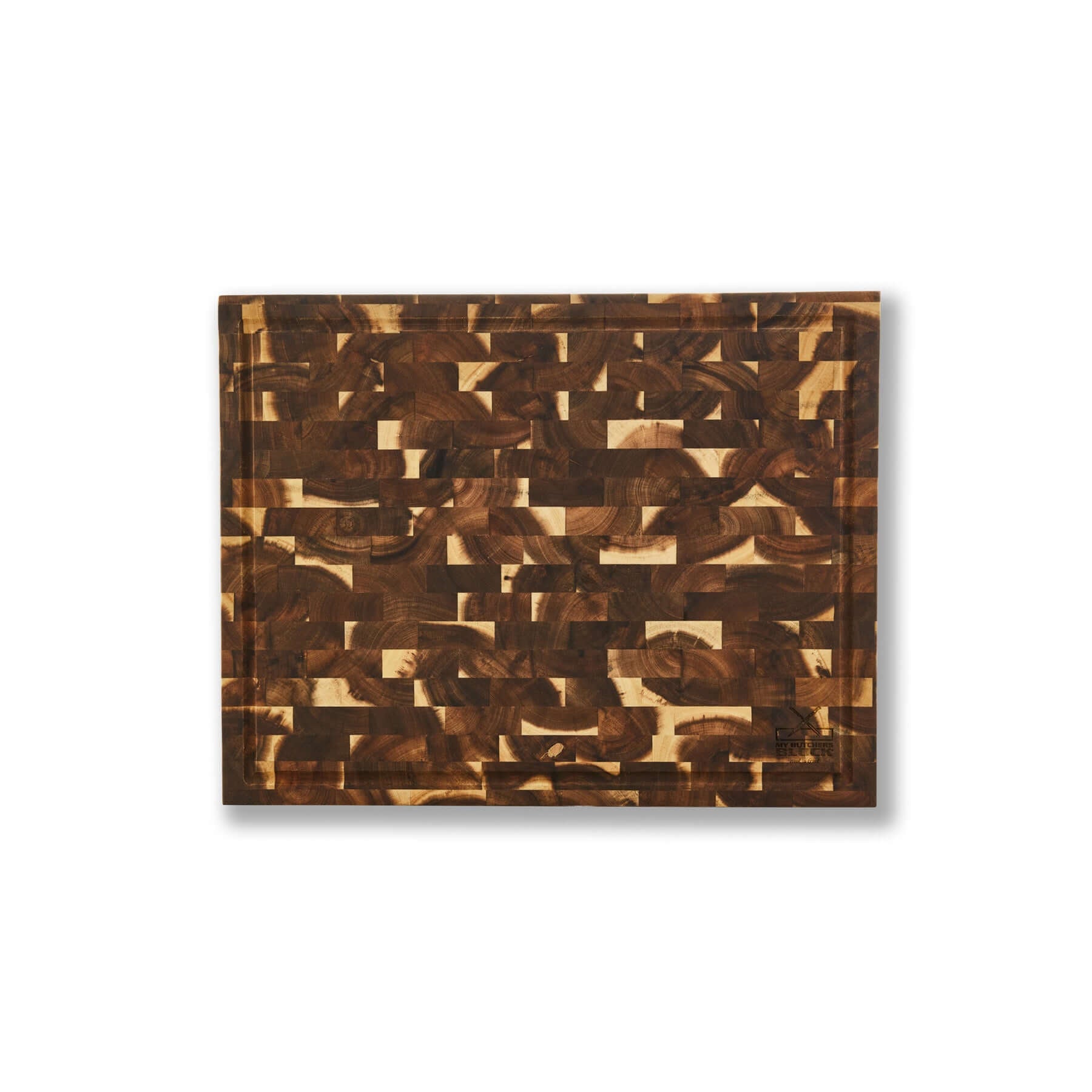 End Grain Prep Board with Compartments - My Butchers Block Pty Ltd