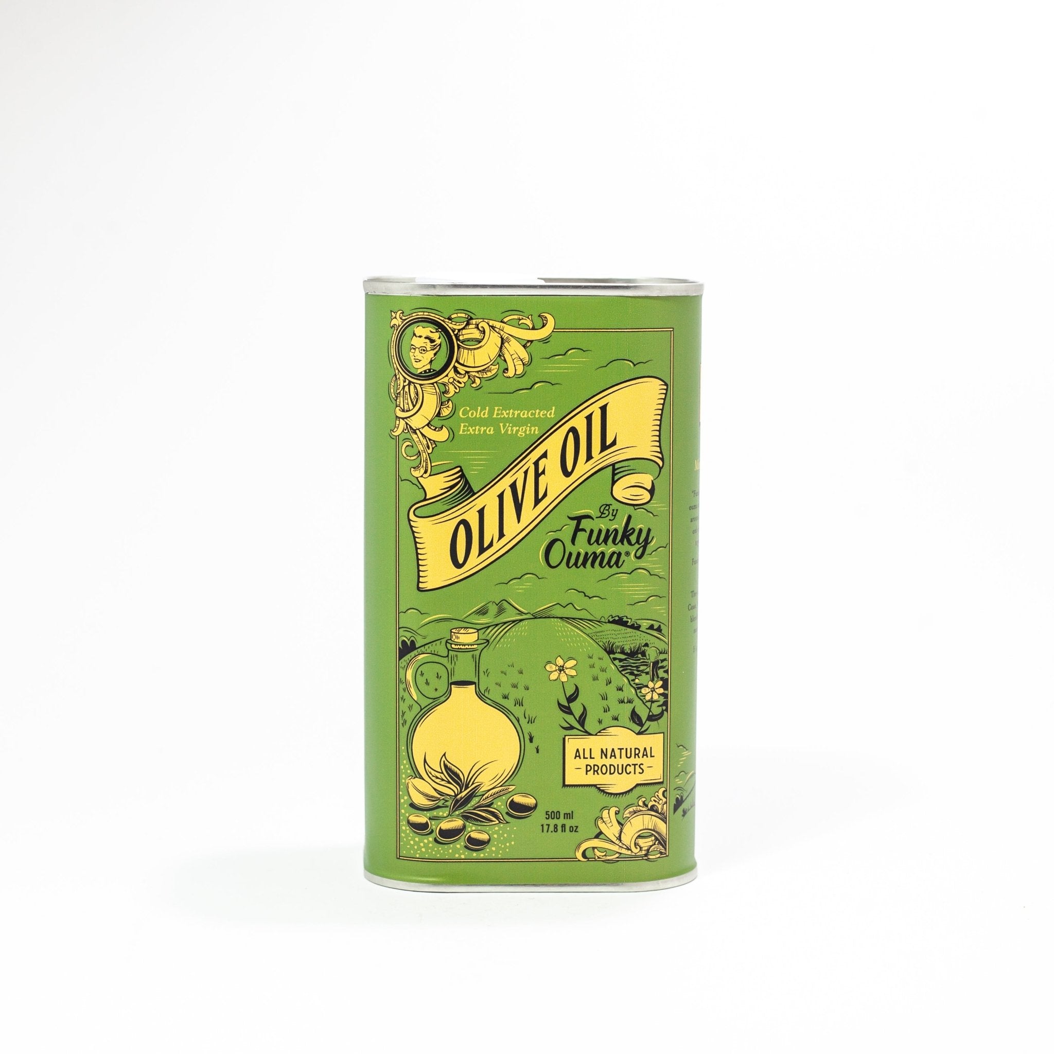 Funky Ouma Olive Oil Tin (500ml)