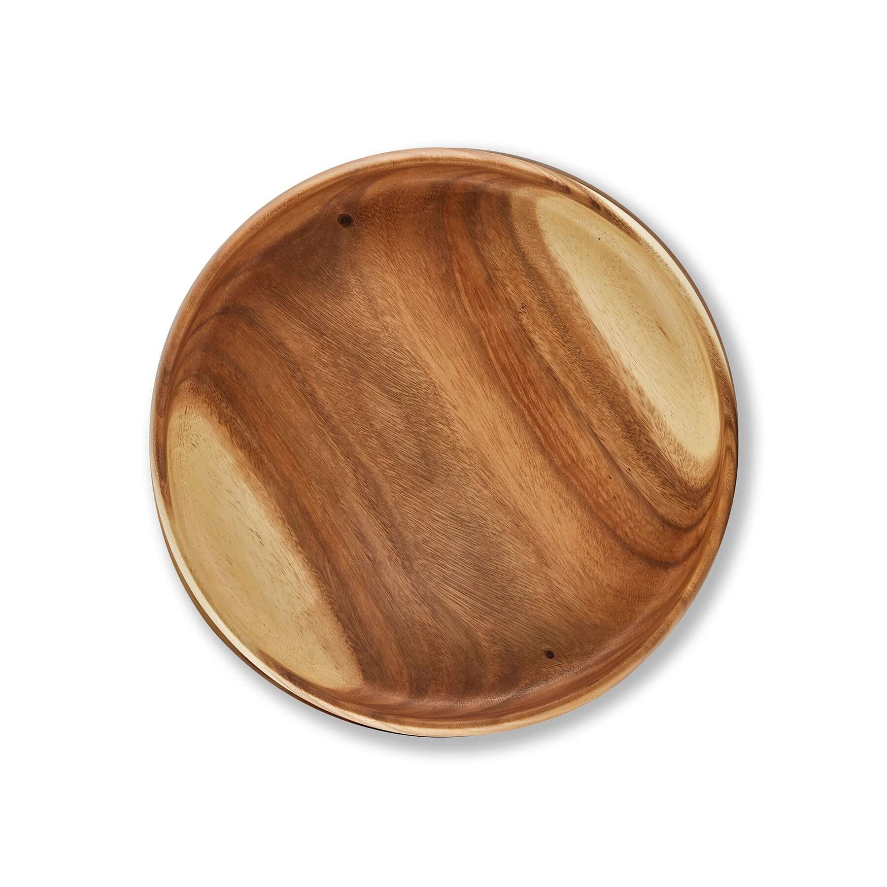 Large handcrafted wooden bowl showcasing unique natural grain and texture, perfect for stylish serving and storage.