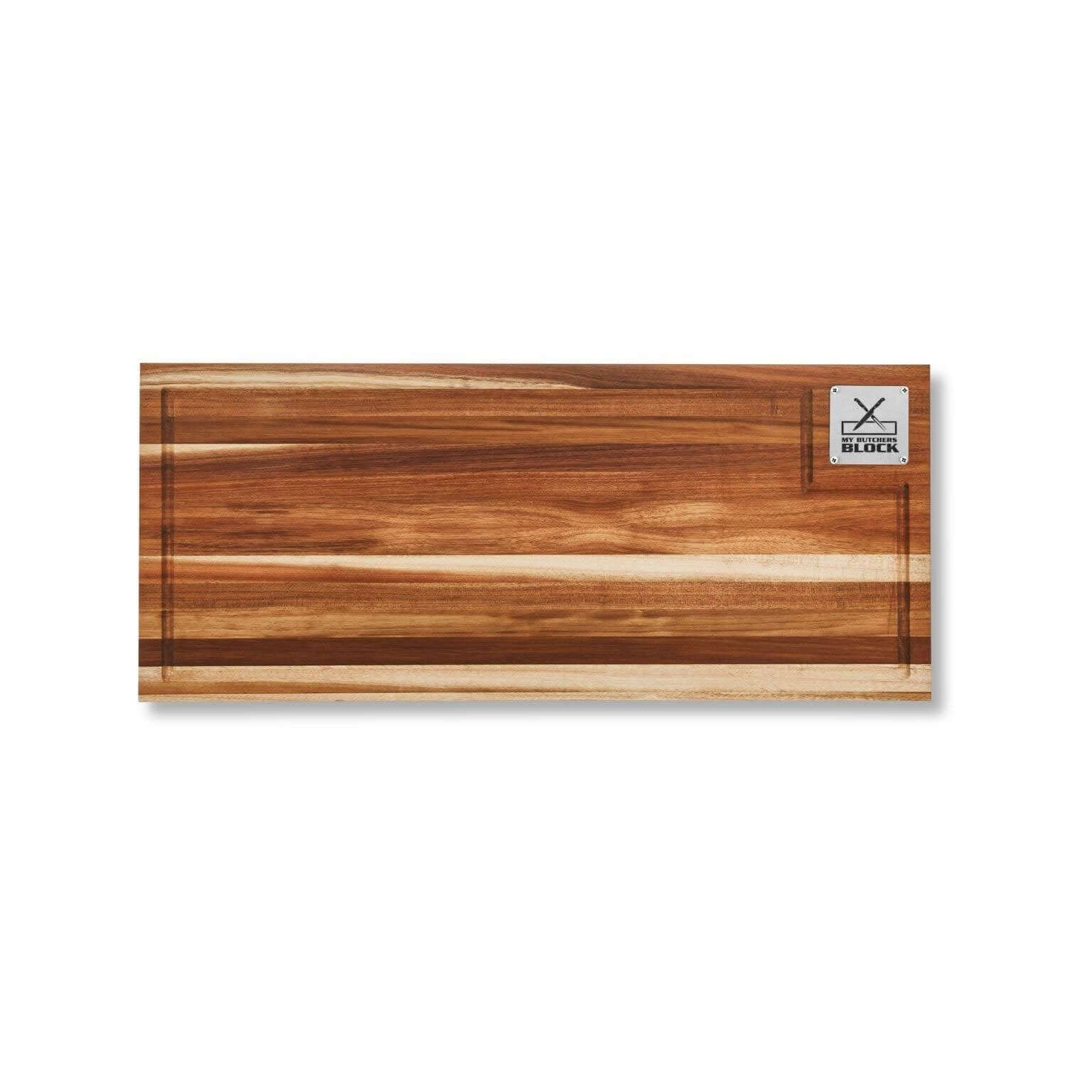 Grand Daddy Junior Chopping Block made from solid acacia wood, perfect for chefs and braai enthusiasts.