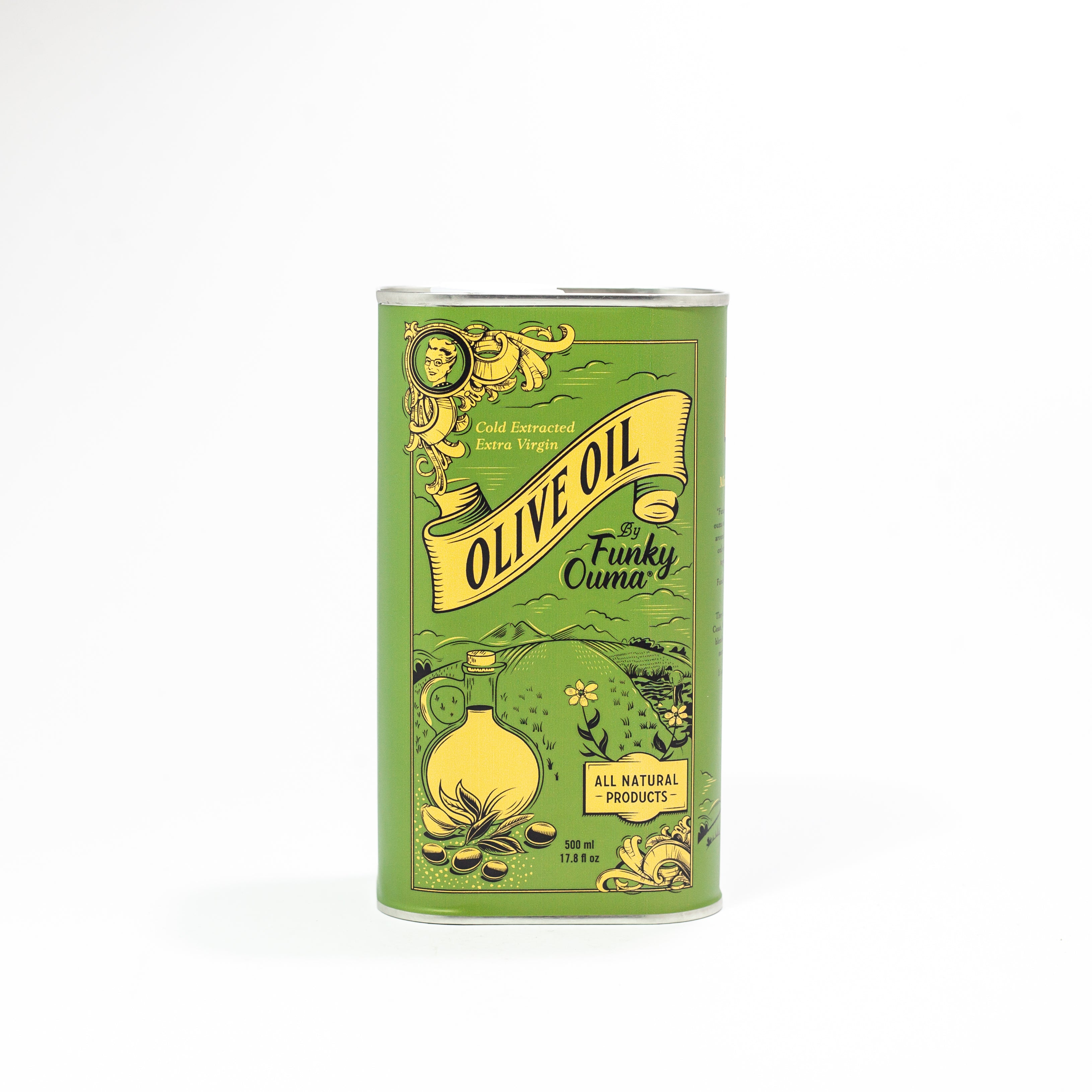 Funky Ouma Olive Oil Tin (500ml)