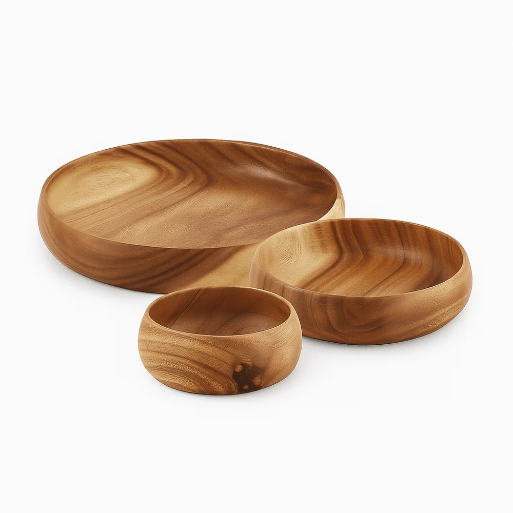 Round Wooden Bowl – Small, Medium & Large Sizes - My Butchers Block