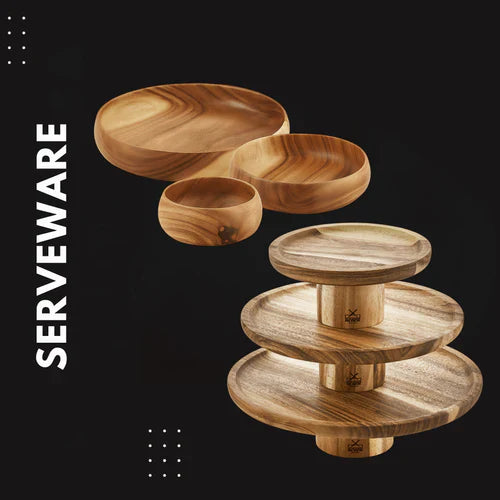 Serveware – Wooden Bowls, Cake Stands & Trays - My Butchers Block