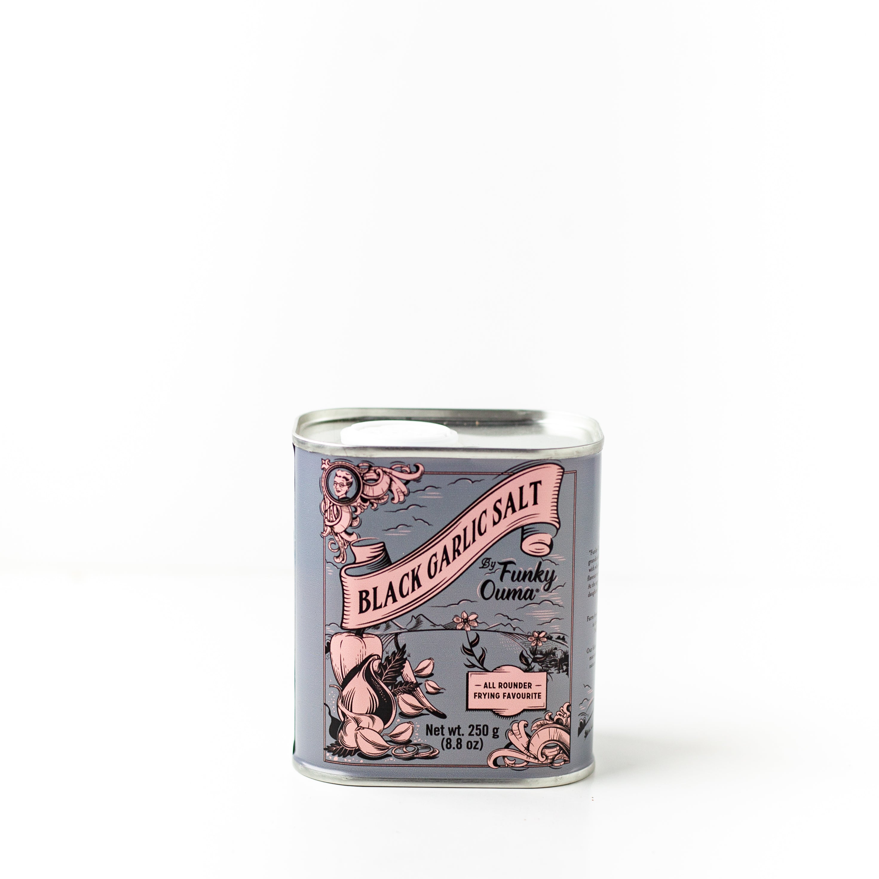 Funky Ouma Black Garlic Salt Tin