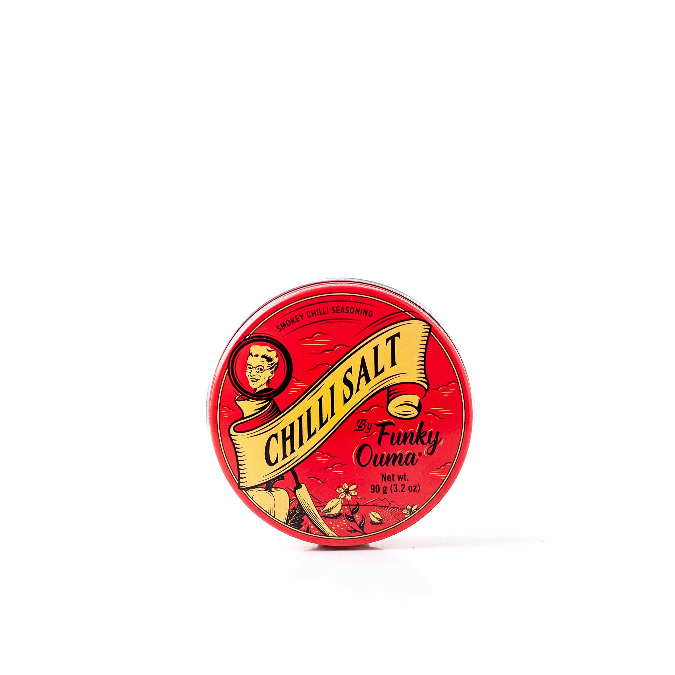 Funky Ouma Chilli Salt Travel Tin - back of tin