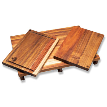 showcasing the smaller chopping boards of the 3 in 1 chopping board