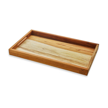 Large Wooden Serving Tray with handles