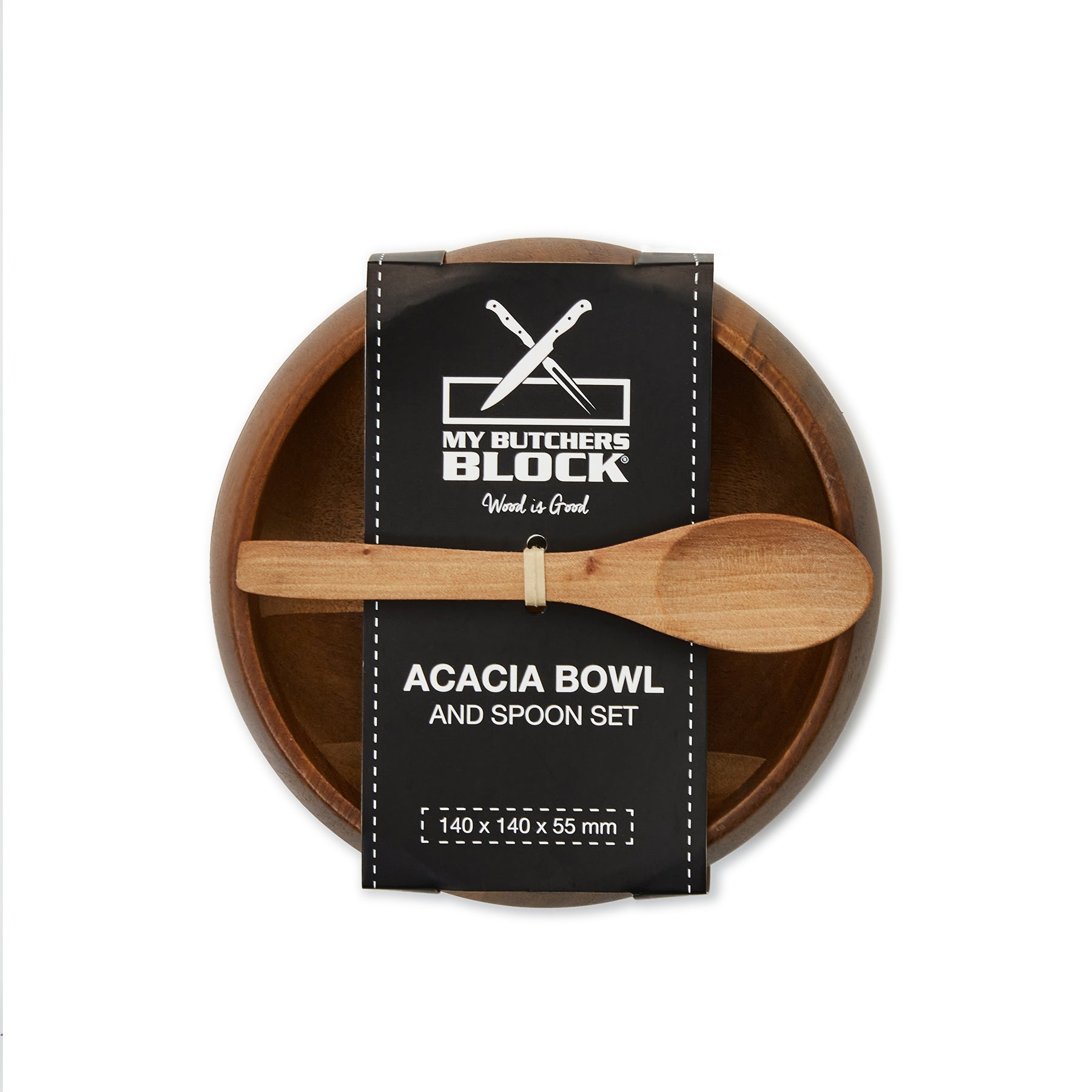 Acacia Bowl and Spoon Set