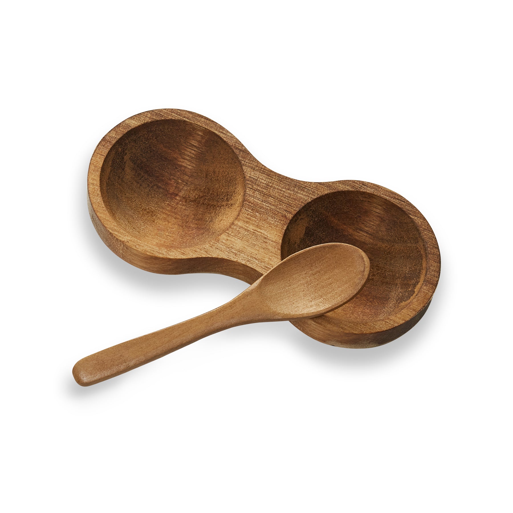 Acacia Salt & Pepper Container with Spoon
