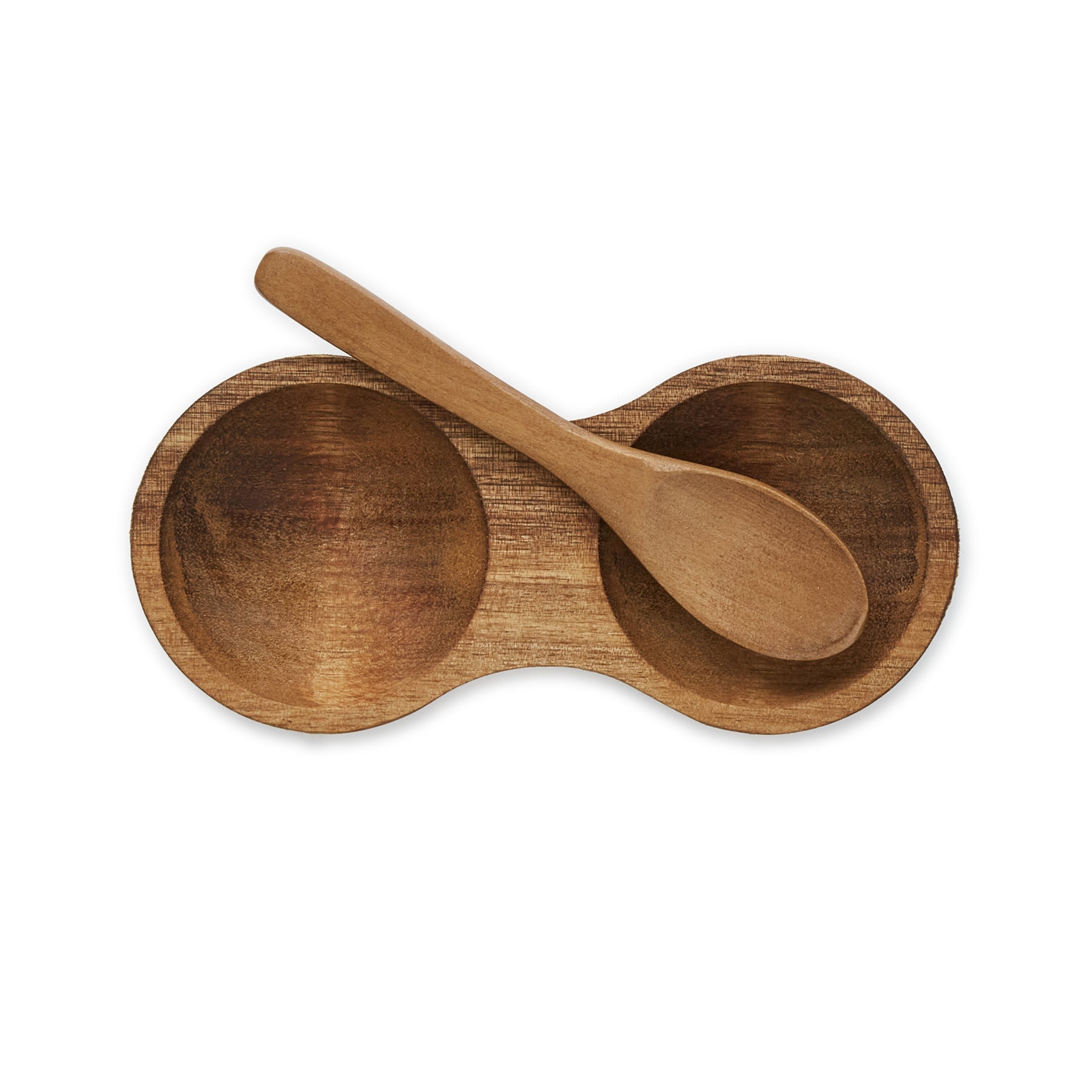 Acacia Salt & Pepper Container with Spoon