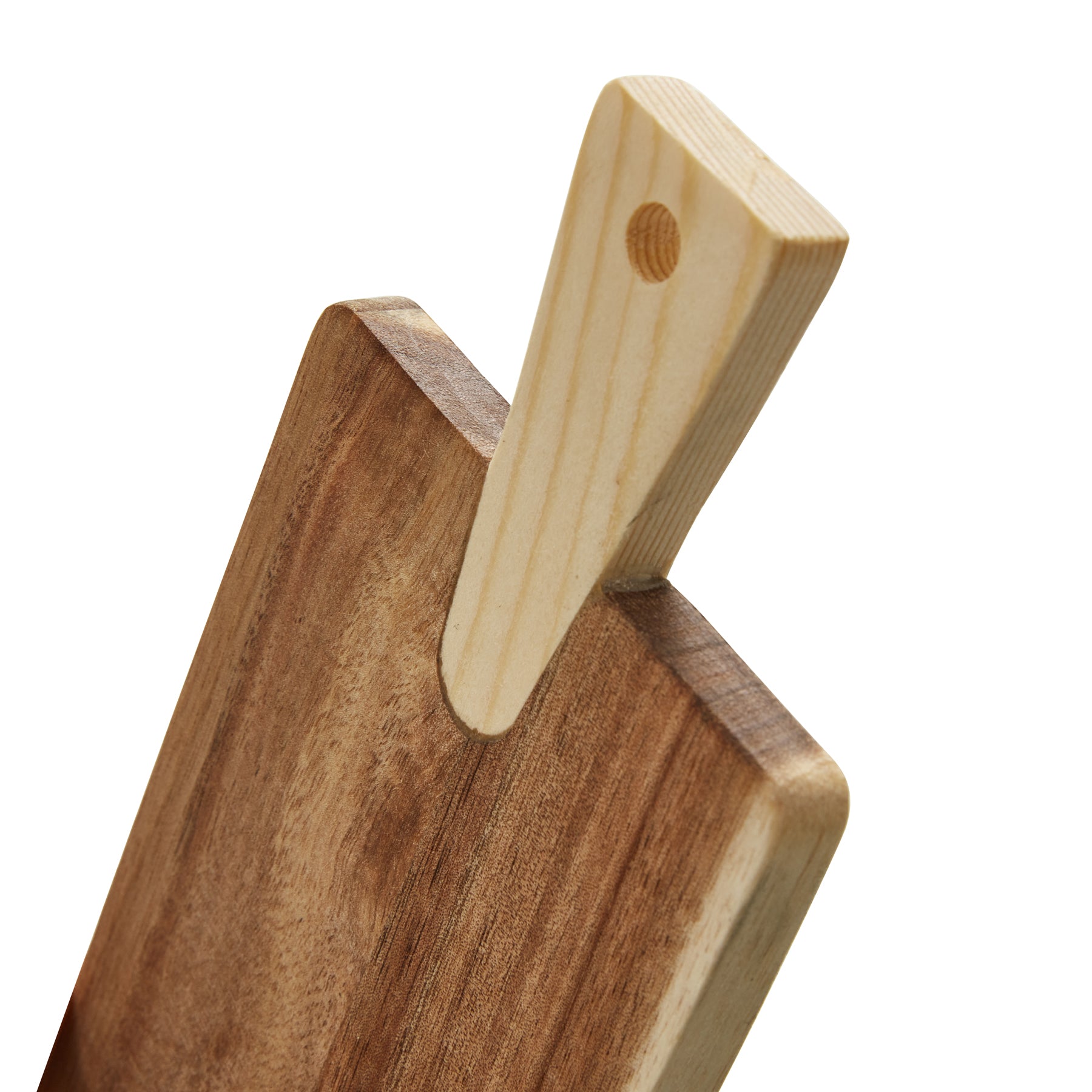 Set of 2 Acacia Board, Pine Handle