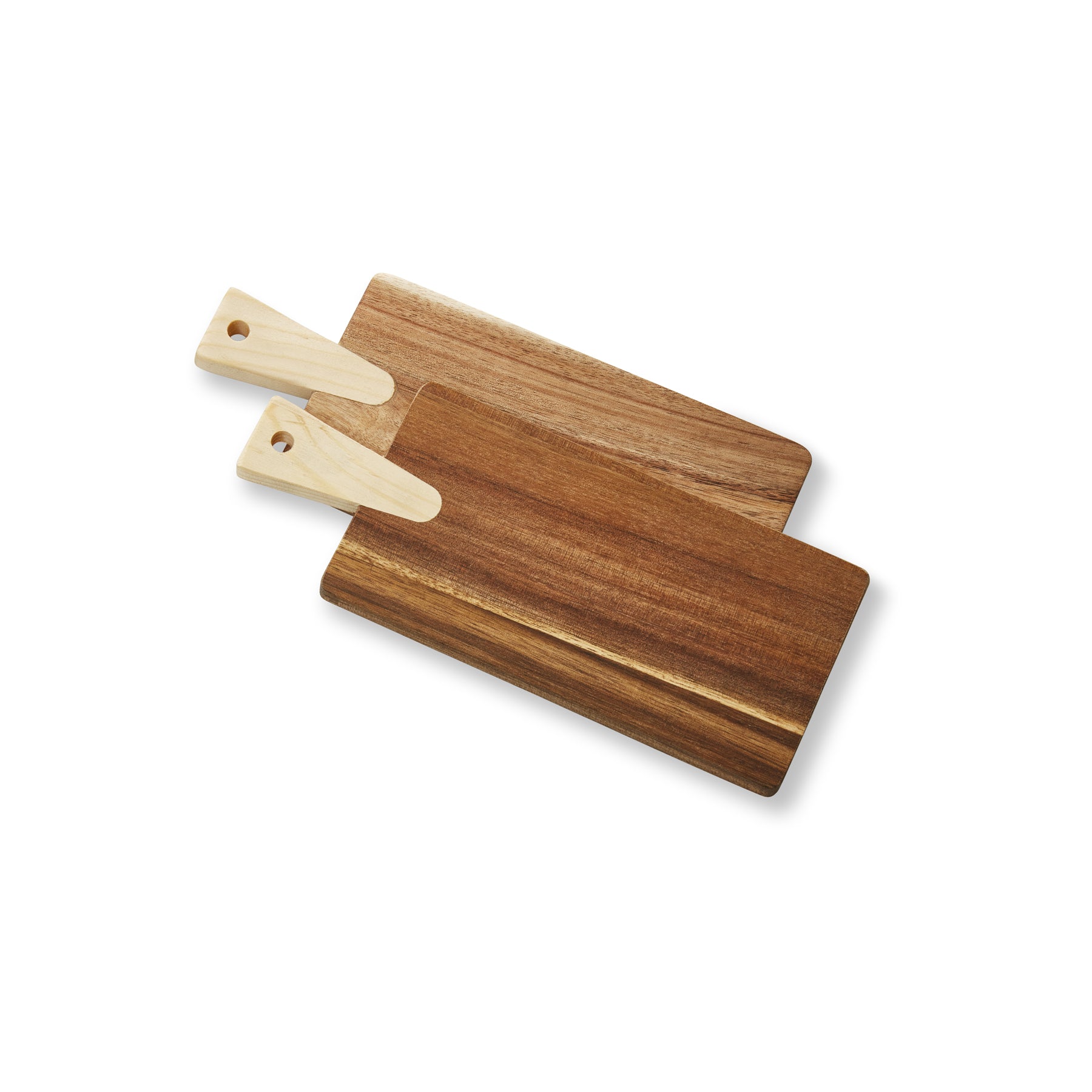 Set of 2 Acacia Board, Pine Handle