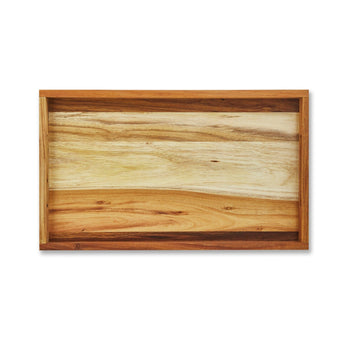 Top view of Large Wooden Serving Tray