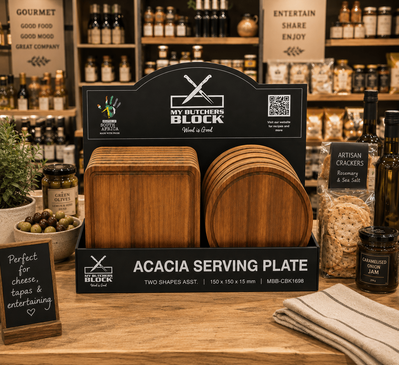 Acacia Serving Plate Shipper – 2 Shapes Assorted - My Butchers Block