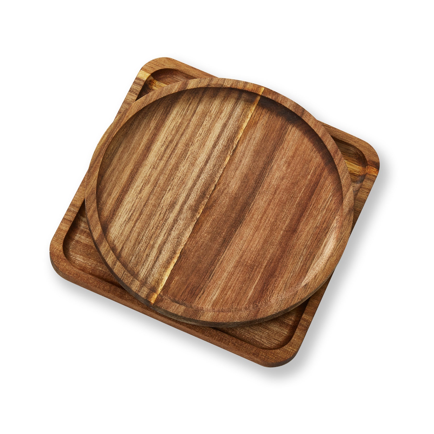 Acacia Serving Plate Shipper – 2 Shapes Assorted - My Butchers Block