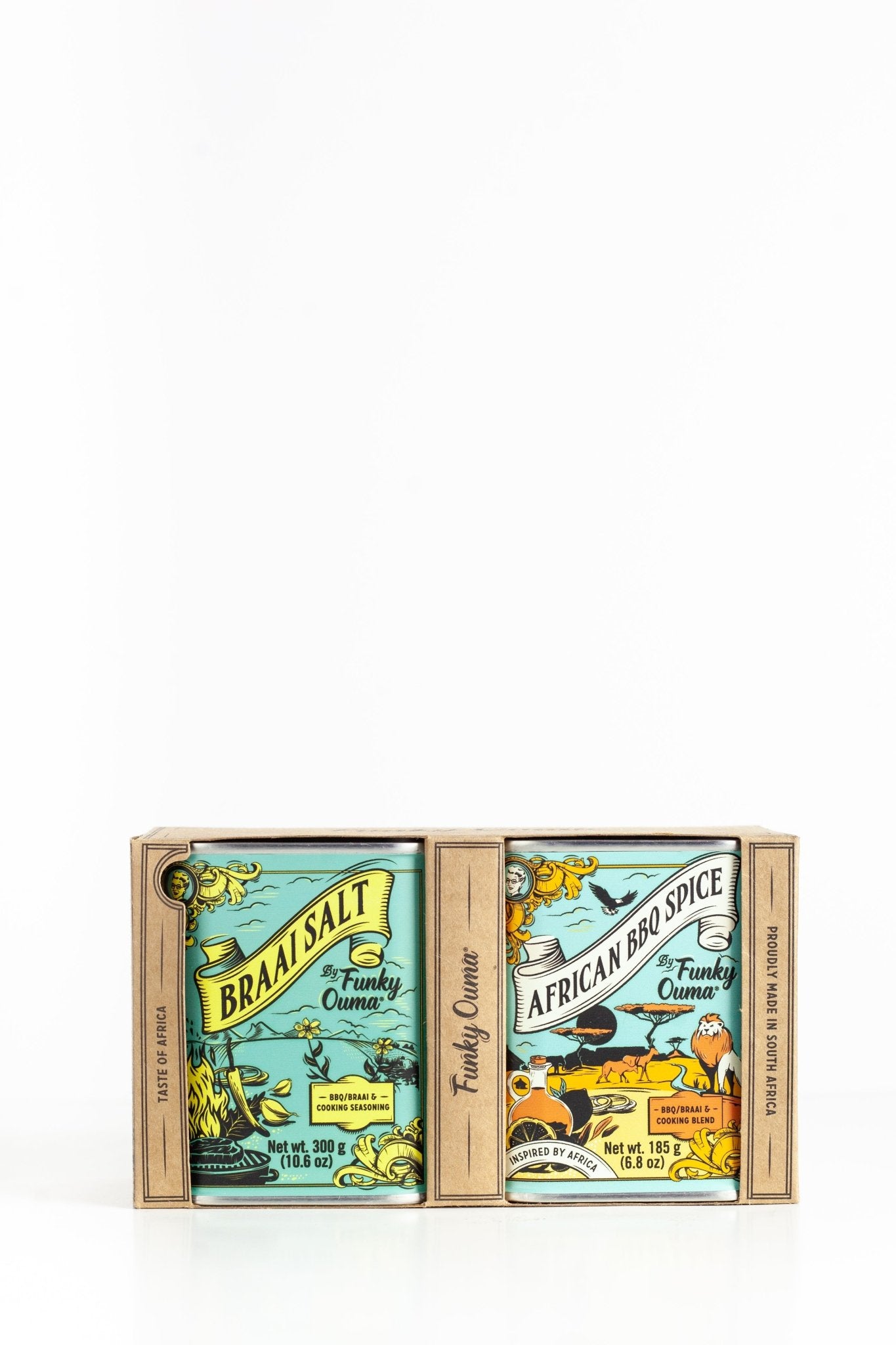 Funky Ouma Taste of Africa Eco Gift Pack - tins detail