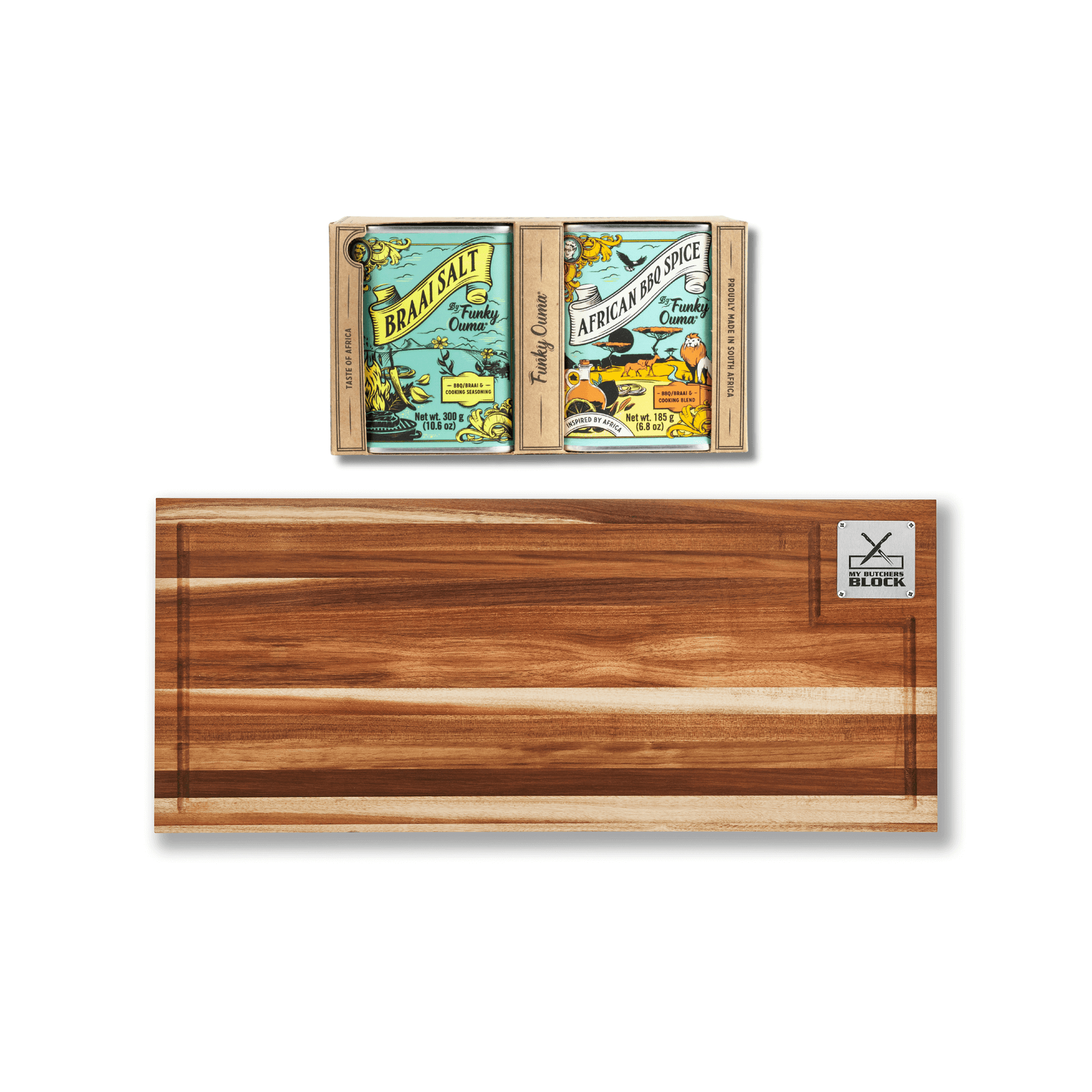 Grand Daddy Junior Chopping Block + Funky Ouma Braai Set