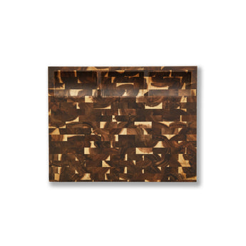 End Grain Prep Board with Compartments