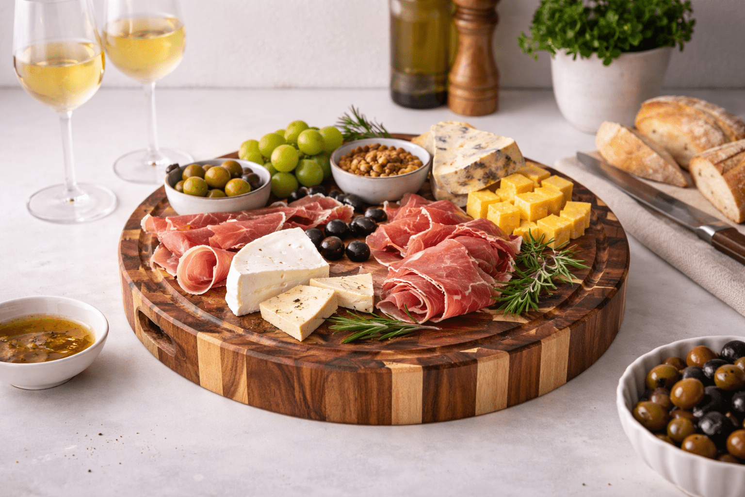 Round End Grain Chopping Board with Juice Groove - My Butchers Block Pty Ltd