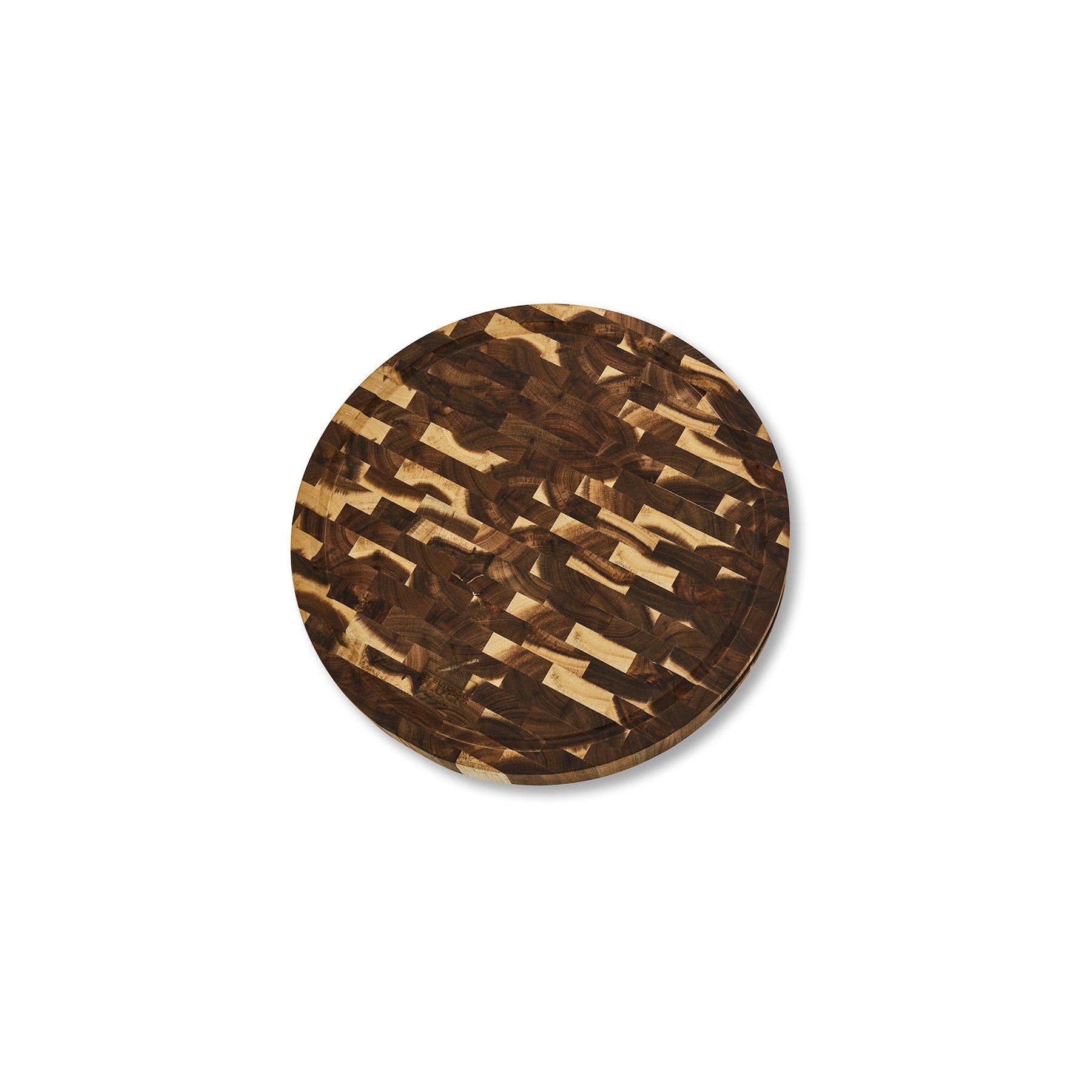 Round End Grain Chopping Board with Juice Groove - My Butchers Block Pty Ltd