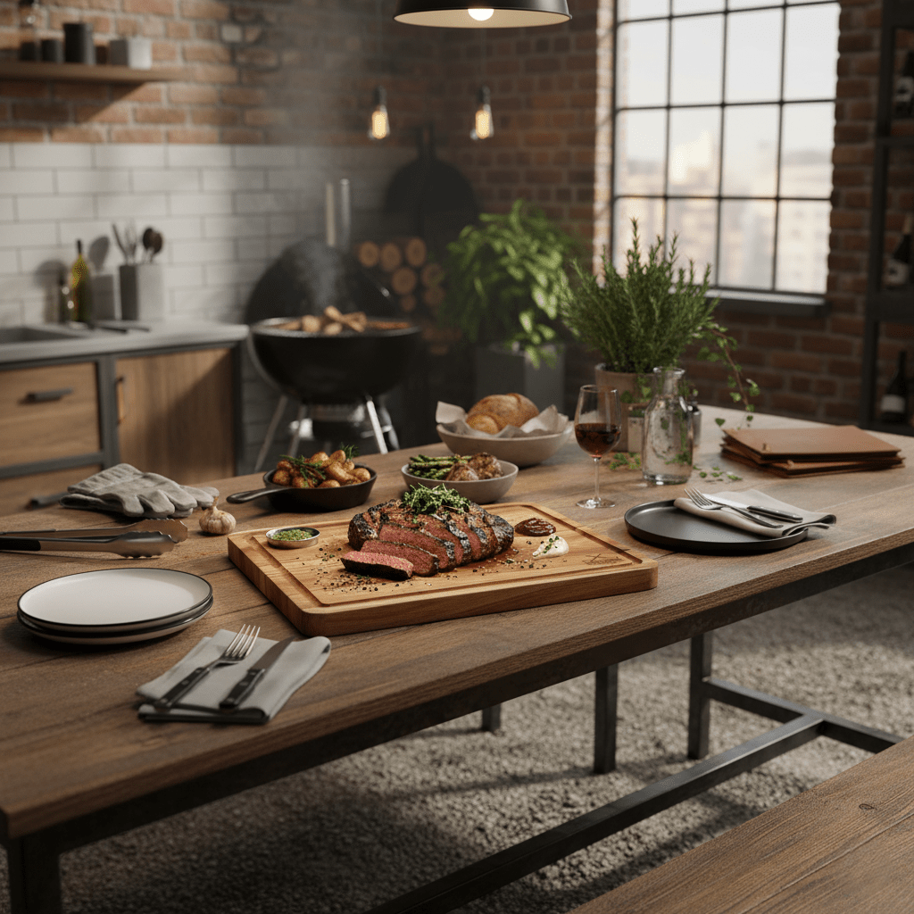 Steak Board Large With Bowl - My Butchers Block Pty Ltd