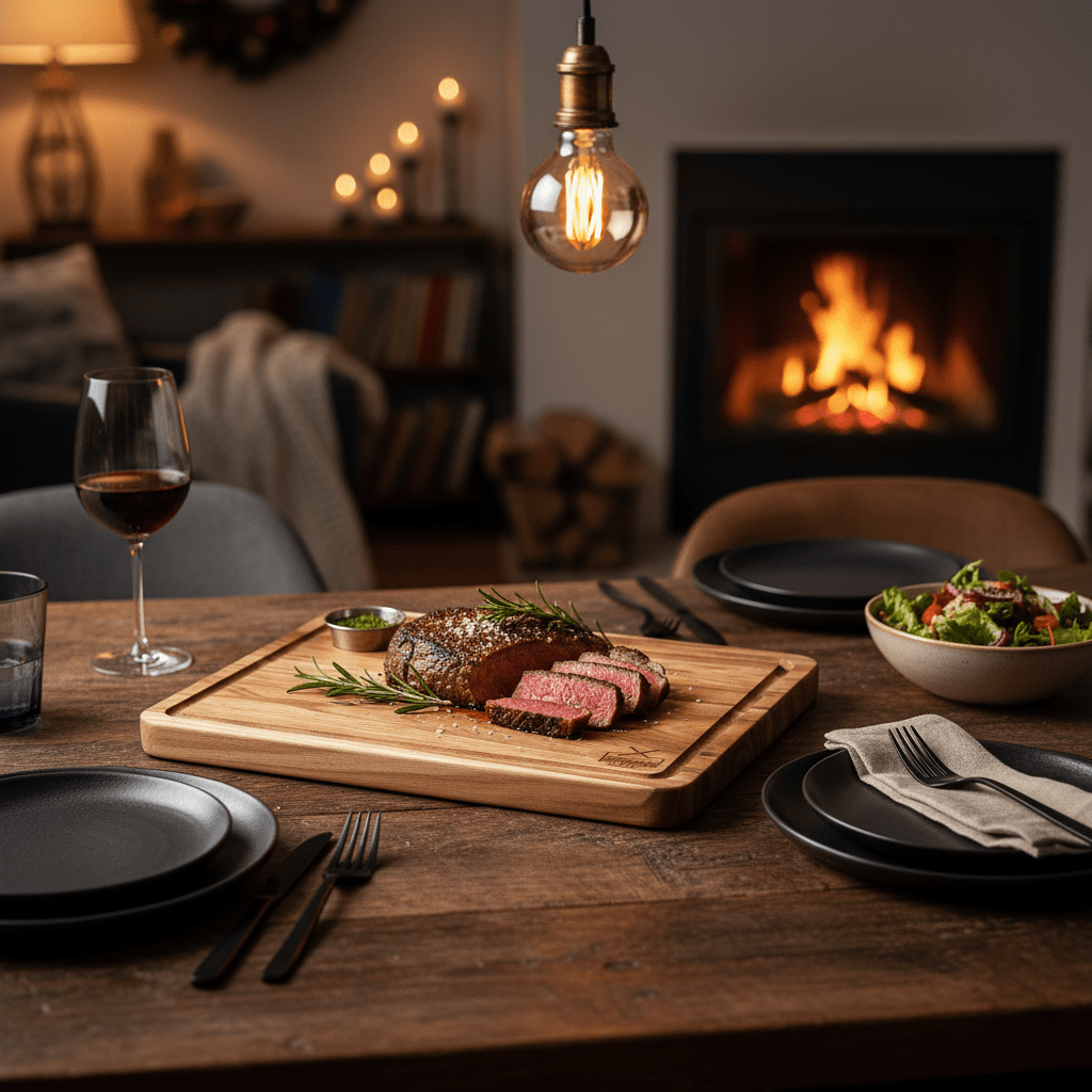 Steak Board Large With Bowl - My Butchers Block Pty Ltd