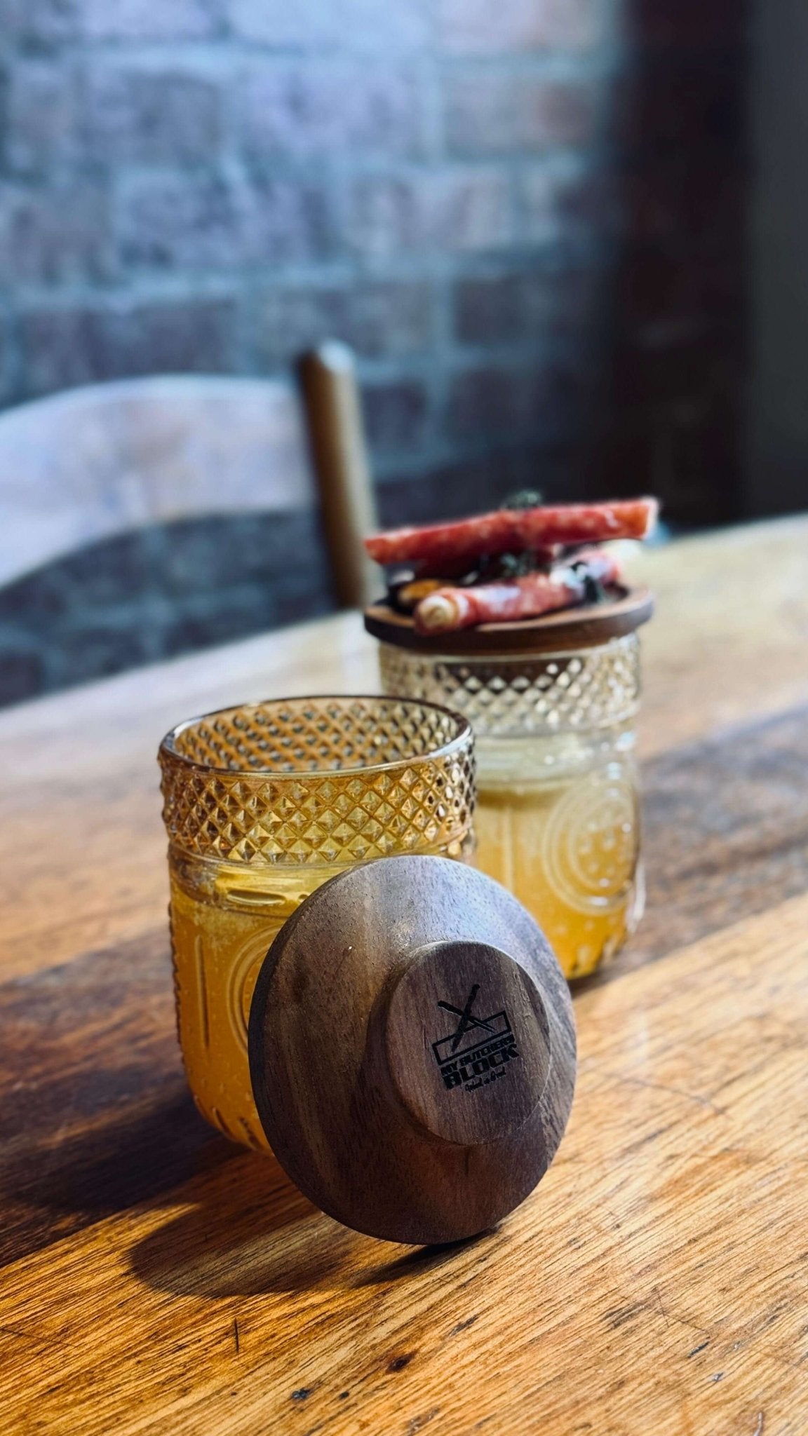 Wooden Glass Toppers – 4 Pack (Small & Large) - My Butchers Block Pty Ltd